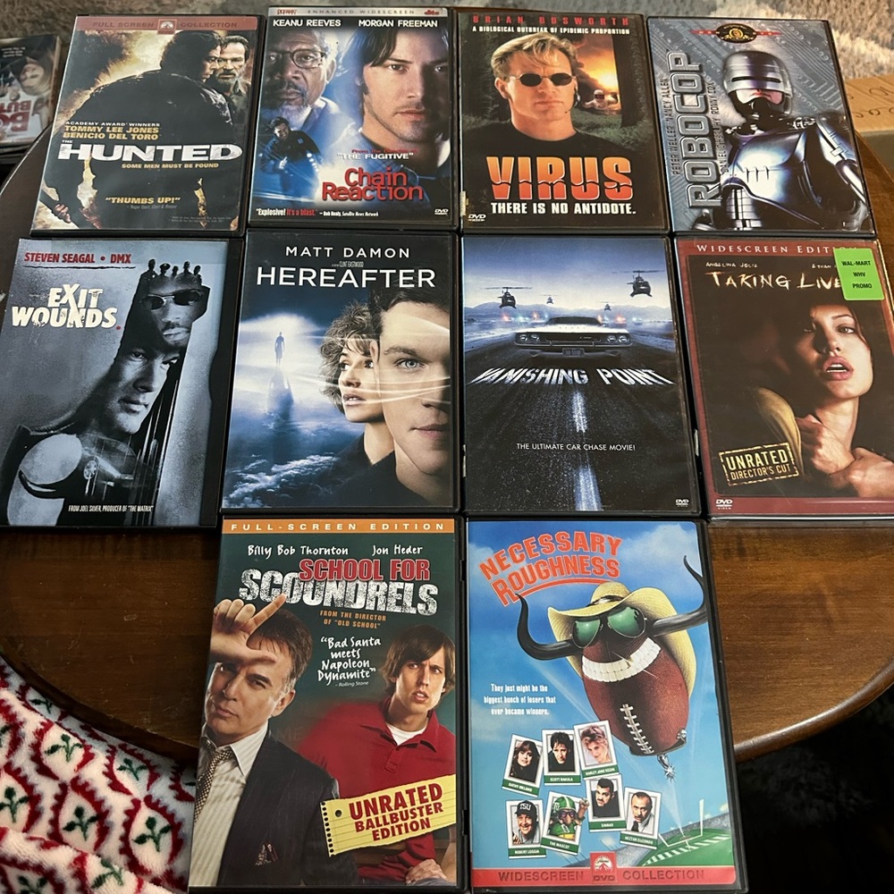 Action and Thriller DVD Collection - Black Cases